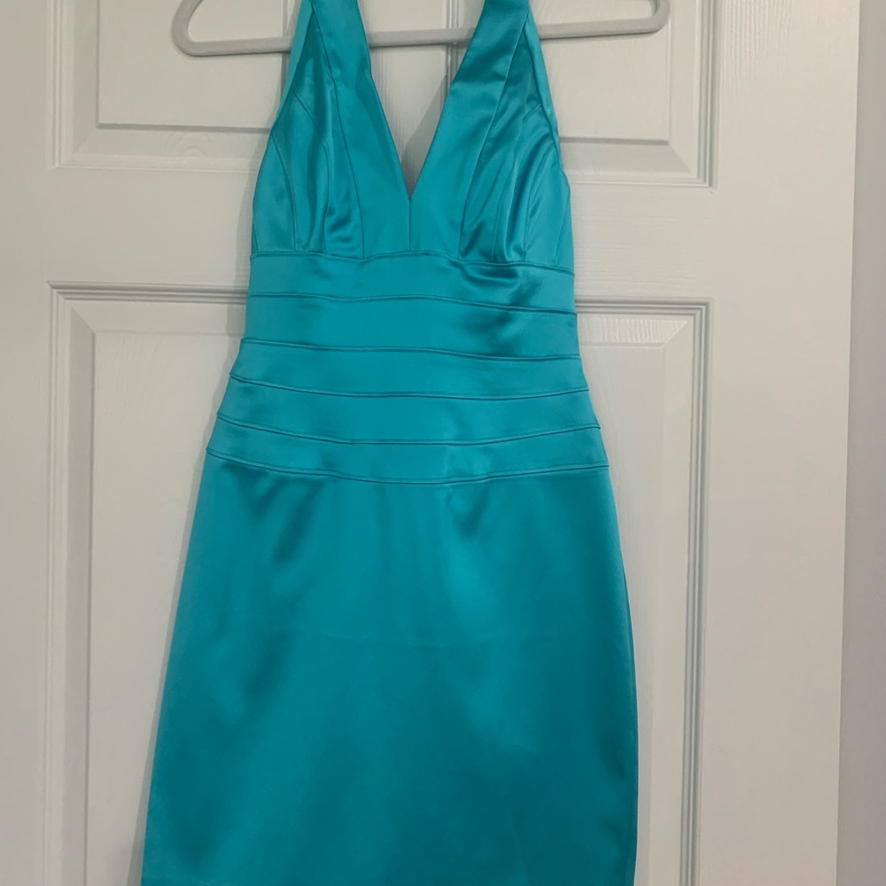 Cache Turquoise Backless Dress